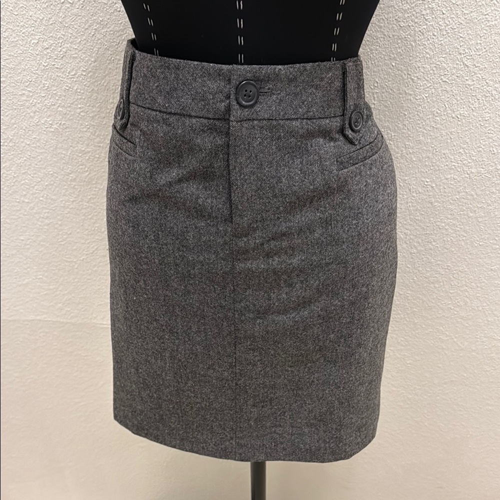 Eddie Bauer Gray Knee-Length Pencil Skirt